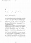 Research paper thumbnail of The Question of Phonology and Reading