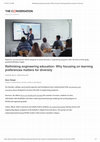 Research paper thumbnail of Rethinking engineering education: Why focusing on learning preferences matters for diversity