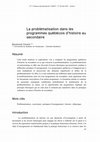 Research paper thumbnail of La problématisation dans les programmes québécois d'histoire au secondaire