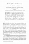 Research paper thumbnail of Unsafe Order-2 Tree Languages Are Context-Sensitive