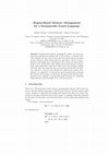 Research paper thumbnail of Region-Based Memory Management for a Dynamically-Typed Language