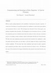 Research paper thumbnail of Communicating and Investing in Policy Expertise: A Case for Primaries