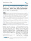 Research paper thumbnail of Genome-wide association mapping of quantitative resistance to sudden death syndrome in soybean