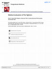Research paper thumbnail of Medical evaluation of fire fighters