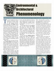 Research paper thumbnail of ENVIRONMENTAL & ARCHITECTURAL PHENOMENOLOGY (summer-fall 2025)
