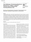 Research paper thumbnail of The Challenges of Conducting Qualitative Research on “couples” in Abusive Intimate Partner Relationships Involving Substance Use