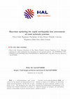 Research paper thumbnail of Bayesian updating for rapid earthquake loss assessment of road network systems