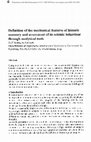 Research paper thumbnail of Definition Of The Mechanical Features Of HistoricMasonry And Assessment Of Its Seismic BehaviourThrough Analytical Tools