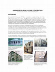 Research paper thumbnail of Unreinforced Brick Masonry Construction