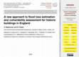 Research paper thumbnail of A new approach to flood loss estimation and vulnerability assessment for historic buildings in England