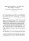 Research paper thumbnail of "Would I Had Unknown Phrases … Not Maxims of Past Speech, Spoken by the Ancestors" Tradition versus Criticism in Egyptian Wisdom Literature and the Hebrew Bible