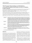 Research paper thumbnail of TNF Promoter Polymorphisms and Modulation of Growth Retardation and Disease Severity in Pediatric Crohn's Disease