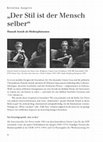 Research paper thumbnail of „Der Stil ist der Mensch selber“. Hannah Arendt als Medienphänomen