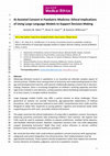 Research paper thumbnail of AI-assisted consent in paediatric medicine: ethical implications of using large language models to support decision-making