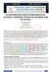 Research paper thumbnail of ECOFEMINISM AND ENVIRONMENTAL JUSTICE: INTERSECTIONS OF GENDER AND ECOLOGY