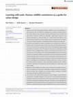 Research paper thumbnail of Learning with Owls: Human–Wildlife Coexistence as a Guide for Urban Design
