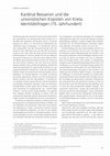 Research paper thumbnail of Kardinal Bessarion und die unionistischen Kopisten von Kreta. Identitätsfragen (15. Jahrhundert), in M.-R. Hathaway (ed.), Religious Exchange and Identities in Europe, Byzantium, the Latin West and the Slavonic World, Mainz 2025, p. 135-140