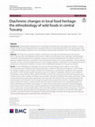 Research paper thumbnail of ALRHMOUN ET AL. Diachronic changes in local food heritage:  the ethnobiology of wild foods in central  Tuscany (2025)