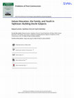 Research paper thumbnail of Values Education, the Family, and Youth in Tajikistan: Building Docile Subjects