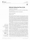 Research paper thumbnail of Editorial: Dating the Tree of Life