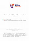 Research paper thumbnail of First International Phylogenetic Nomenclature Meeting