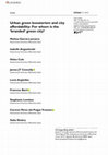 Research paper thumbnail of Urban green boosterism and city affordability: For whom is the ‘branded’ green city?