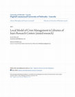 Research paper thumbnail of Local Model of Crisis Management in Libraries of Iran’s Research Centers (mixed research)
