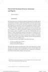 Research paper thumbnail of End-of-Life Decisions between Autonomy and Dignity