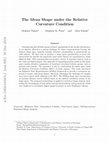 Research paper thumbnail of The Mean Shape under the Relative Curvature Condition