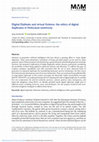 Research paper thumbnail of Digital Dybbuks and virtual Golems: The ethics of digital duplicates in Holocaust testimony