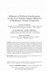 Research paper thumbnail of Influence of preform interlacement on the low velocity impact behavior of multilayer textile composites