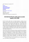 Research paper thumbnail of Gli Arditi del Popolo nella guerra sociale 
italiana 1919-1922