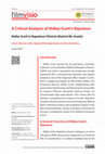 Research paper thumbnail of A Critical Analysis of Ridley Scott’s Napoleon
