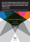 Research paper thumbnail of Does the healthy migrant effect extend to the next generation? Infant Mortality and Parental Migration Status in the Antwerp District, 1846– 1906 Cohorts