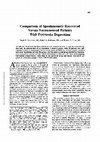 Research paper thumbnail of Comparison of spontaneously recovered versus nonrecovered patients with poststroke depression