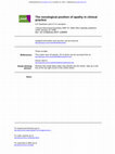 Research paper thumbnail of Practicenosological Position of Apathy in Clinical