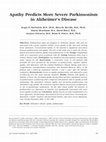 Research paper thumbnail of Apathy Predicts More Severe Parkinsonism in Alzheimer's Disease