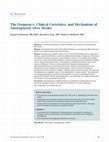 Research paper thumbnail of The frequency, clinical correlates, and mechanism of anosognosia after stroke