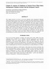 Research paper thumbnail of Chapter 8: Analysis of Challenges to Nuclear Power Plant Safety Management: Finland, Sweden, and the European Context