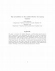 Research paper thumbnail of Tail Probabilities for the Null Distribution of Scanning Statistics