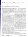 Research paper thumbnail of A unified framework for linkage and association analysis of quantitative traits