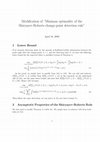 Research paper thumbnail of Minimax optimality of the Shiryayev–Roberts change-point detection rule