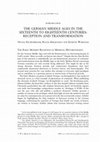 Research paper thumbnail of The German Middle Ages in the Sixteenth to Eighteenth Centuries: Reception and Transformation