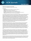 Research paper thumbnail of CALL FOR PAPERS ACM Journal on Computing and Cultural Heritage Special Issue on Computational Techniques for Games Heritage