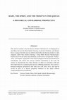 First-page thumbnail for Mary, the Spirit, and the Trinity in the Qur'an: A Historical and Rabbinic Perspective