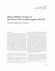 Research paper thumbnail of Philo of Byblos' Version of the Storm God's Combat Against the Sea
