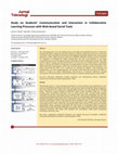 Research paper thumbnail of Study on Students’ Communication and Interaction in Collaborative Learning Processes with Web-based Social Tools