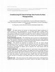 Research paper thumbnail of Crowdsourcing 3D cultural heritage: best practice for mass photogrammetry