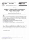 Research paper thumbnail of Redesigning for Collaborative Learning Environment: Study on Students’ Perception and Interaction in Web 2.0 Tools