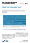 Research paper thumbnail of Exploiting Machine Learning Algorithms to Diagnose Foot Ulcers in Diabetic Patients